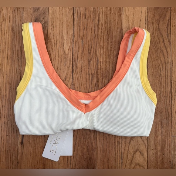 L*Space Lala Bikini Top in Cream/Lemon Drop/Tangy - Picture 4 of 7